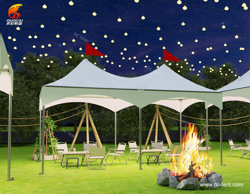 Aluminum Alloy Structure Pvc Canopy  UV Resistant Pagoda Tent