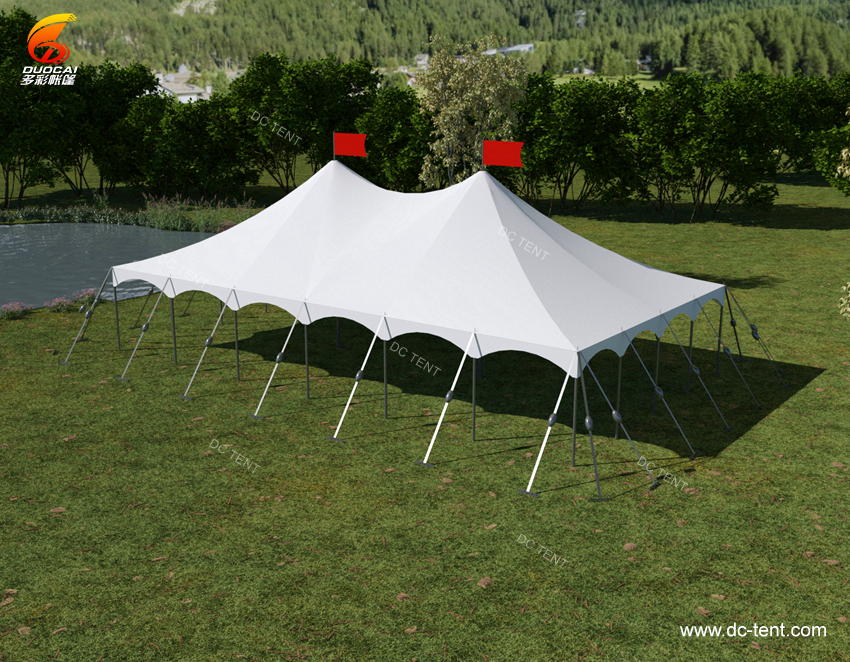 Aluminum outdoor large garden villa pole tower tent