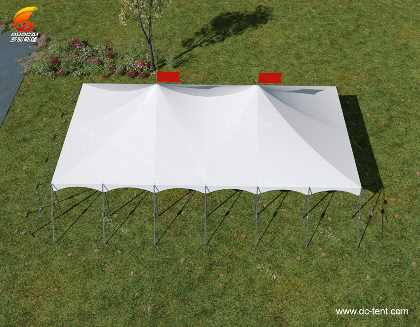 Aluminum outdoor large garden villa pole tower tent