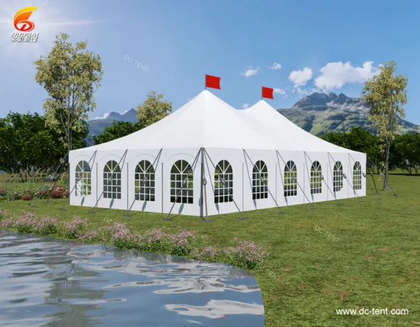 Waterproof and windproof aluminum large pole tent