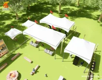 Peak high-capacity wedding outdoor activities double peak tent
