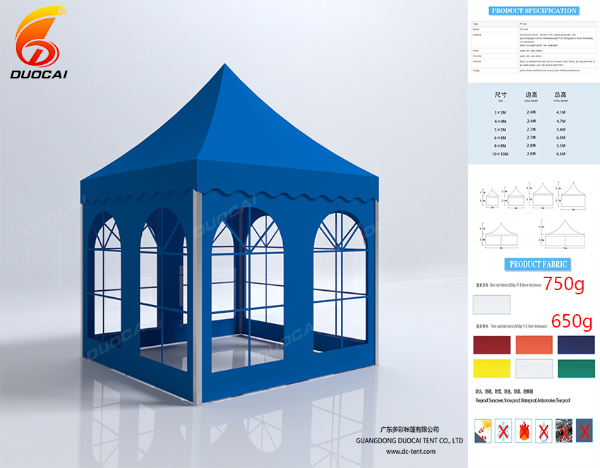 Aluminum Eco-friendly Commercial Tent 3x3m 4x4m 5x5m