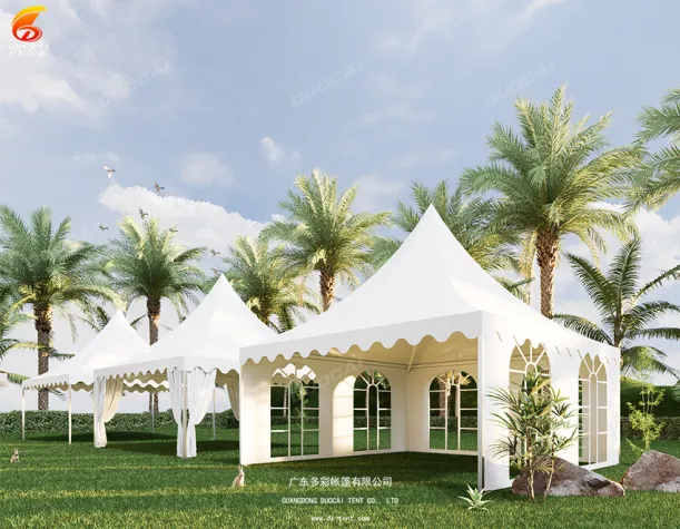 Custom Outdoor Event Tent Pagoda Tent With Aluminum Frame Waterproof Wedding Party