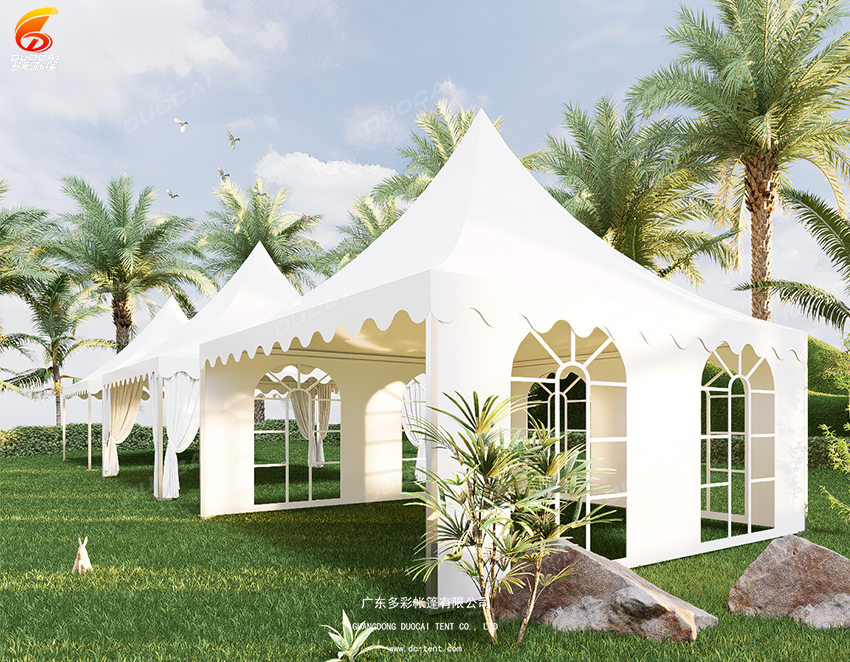 Custom Outdoor Event Tent Pagoda Tent With Aluminum Frame Waterproof Wedding Party