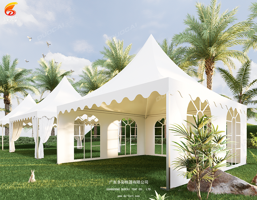 Custom Outdoor Event Tent Pagoda Tent With Aluminum Frame Waterproof Wedding Party