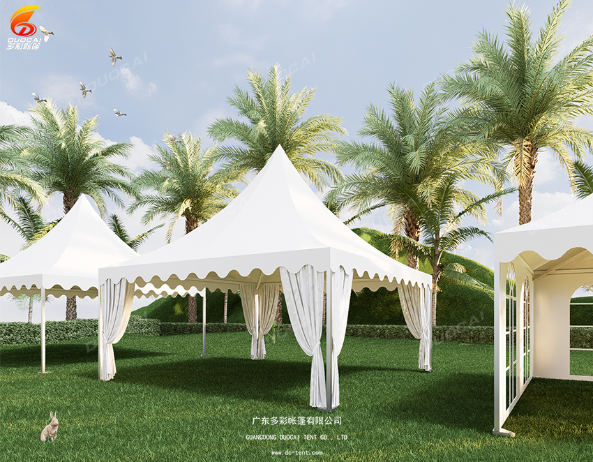 Custom Outdoor Event Tent Pagoda Tent With Aluminum Frame Waterproof Wedding Party