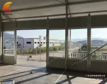 High Quality Aluminum Structure Glass Doors and Windows Double Decker Tent