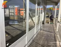 High Quality Aluminum Structure Glass Doors and Windows Double Decker Tent