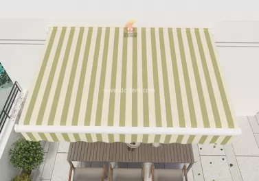 New scheme for balcony space utilization: Installation and use of DC-TENT retractable awning