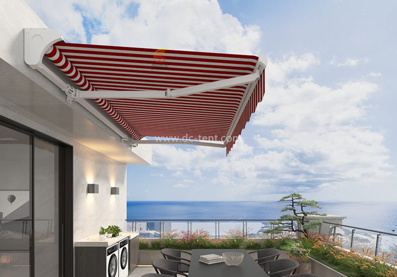 Comparative analysis of DC-TENT retractable awning and traditional sunshade