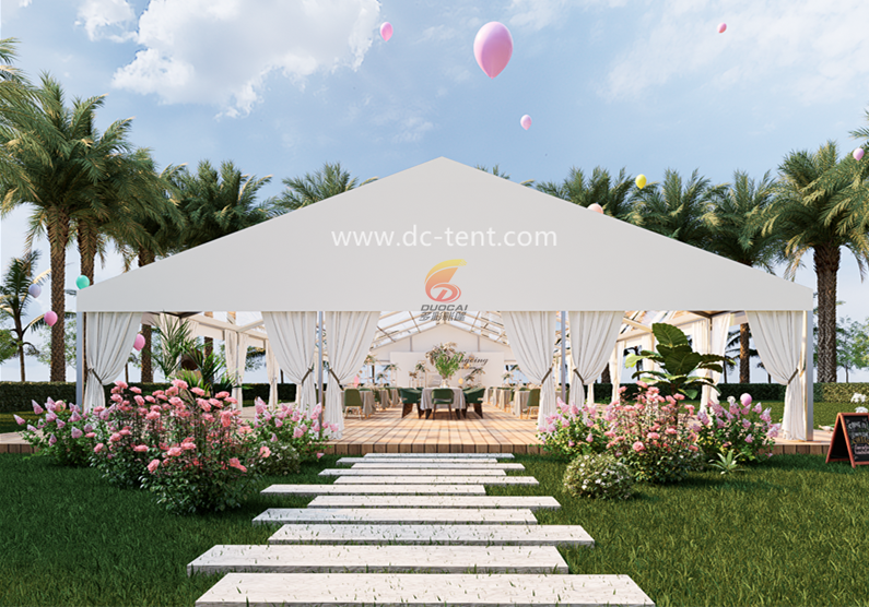 The marketing value of transparent party tents in commercial activities