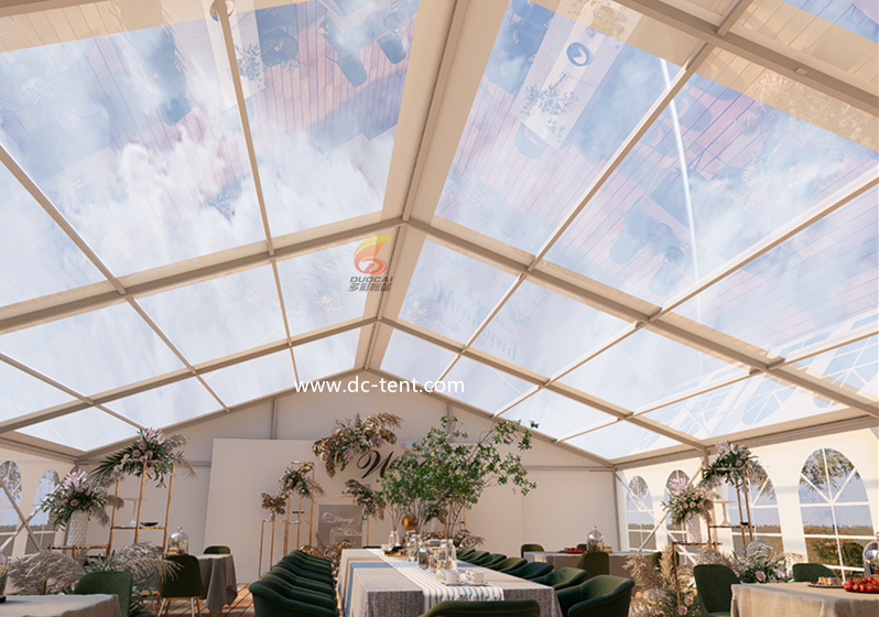Cleaning and maintenance guide for transparent party tents
