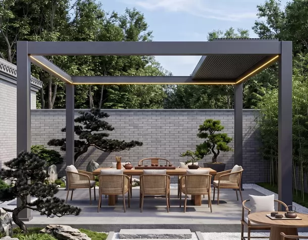 Aluminum Alloy Sunshade Pergola Electric Pergola Roof Pergola Shade