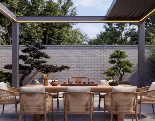 Aluminum Alloy Sunshade Pergola Electric Pergola Roof Pergola Shade