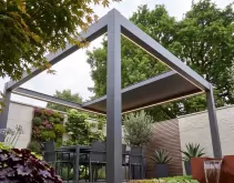  Perspective aluminum Louvered Pergolas  with Adjustable Roof