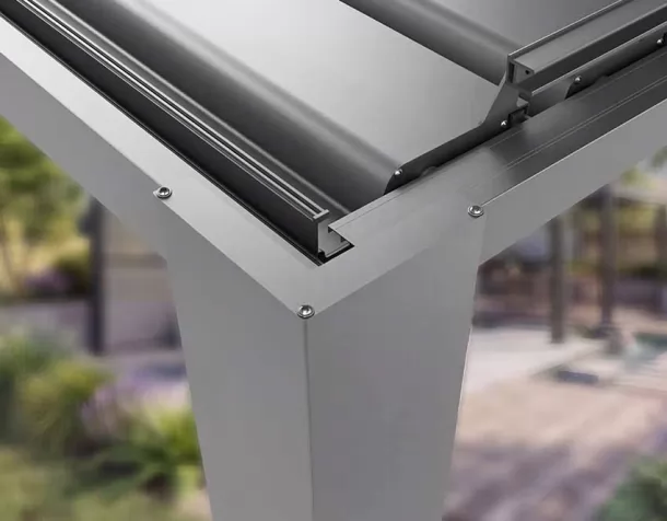 Ventilation and breathability Courtyard pavilion Louvered Pergolas