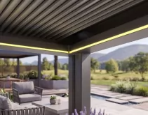 Ventilation and breathability Courtyard pavilion Louvered Pergolas