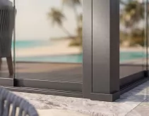 Aluminum waterproof shutter Louvered Pergolas