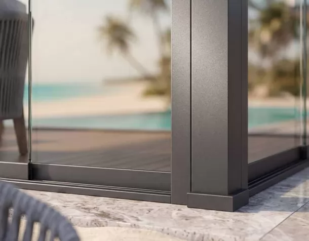 Aluminum waterproof shutter Louvered Pergolas