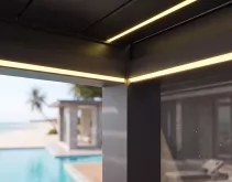 Aluminum waterproof shutter Louvered Pergolas