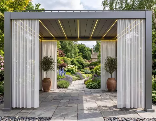 Sunshade and Heat Louvered Pergolas