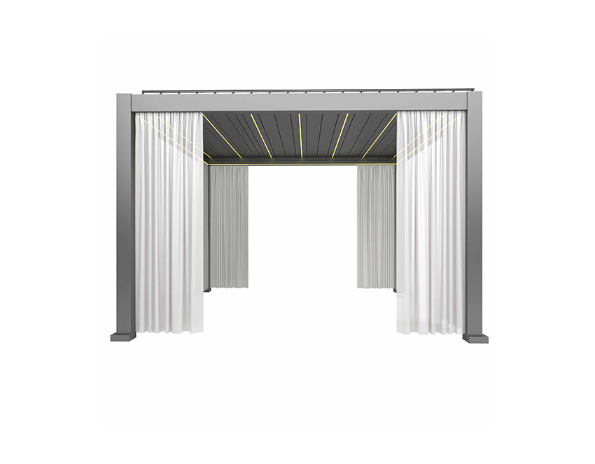 Manual  Louvered Pergolas aluminum Roof Manual  outdoor 