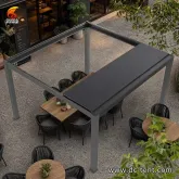 Modern Outdoor Aluminum Louvered Pergola Waterproof Sun Shade