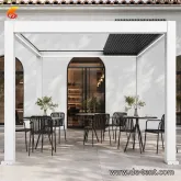 Free-Standing Electric Motorized Louvered Pergola Backyard Patio