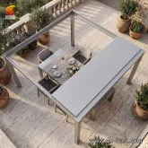 Wholesale OEM ODM Custom Retractable Louvered Pergola Factory Supply