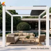 Wholesale OEM ODM Custom Retractable Louvered Pergola Factory Supply