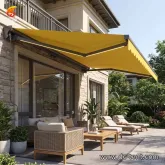 5M Large Heavy Duty Folding Arm Awning Waterproof Patio