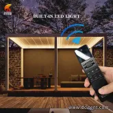 European outdoor temporary structure tent with glass walls