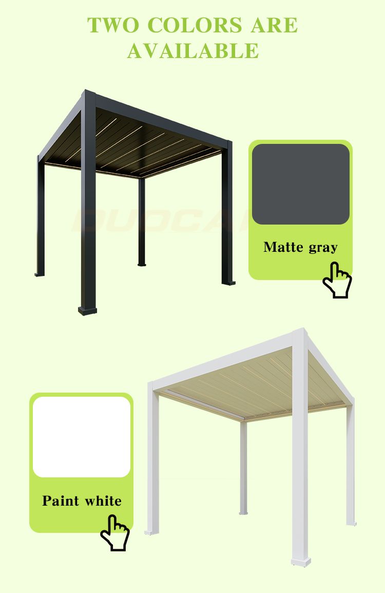 motorized louvered pergola with multiple color options motorized louvered pergola with multiple color options
